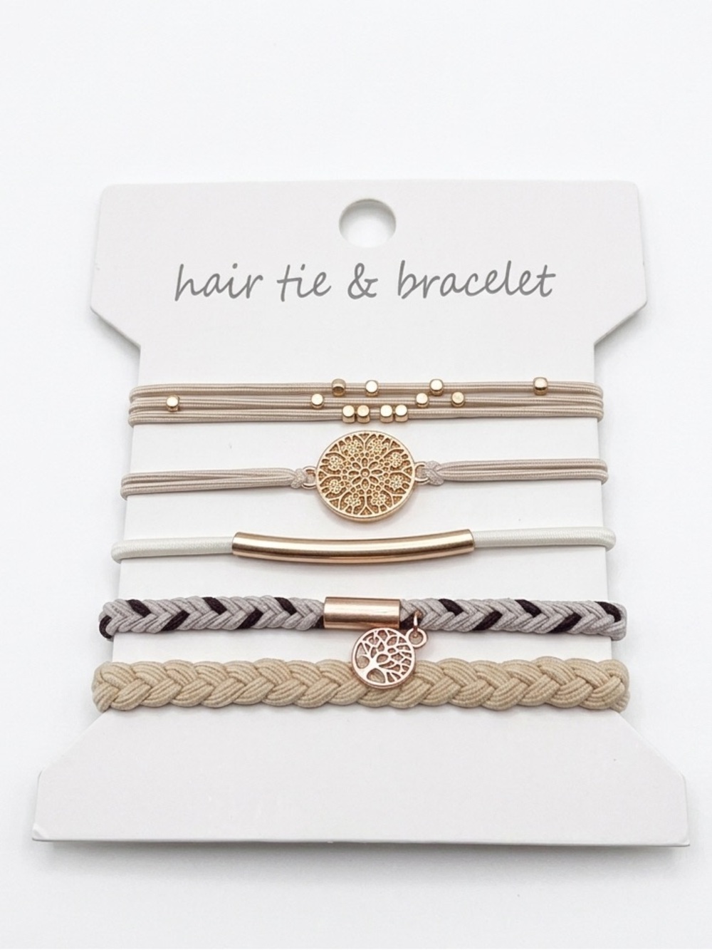 Tree of Life Hair Tie Bracelet Set - Picture 2 of 3